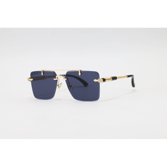 Chopard - 3171 - Metal - Rectangle - Double Bridge - Rimless - Sunglasses