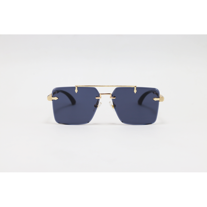 Chopard - 3171 - Metal - Rectangle - Double Bridge - Rimless - Sunglasses