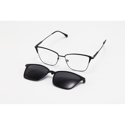 Dior - 2254 - Metal - Cat Eye - Dual - Polarized - Attachment - Eye Wear - Sunglasses
